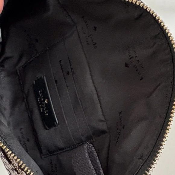 Kate Spade Black and White leopard Print bum bag / pouch - Picture 8 of 10